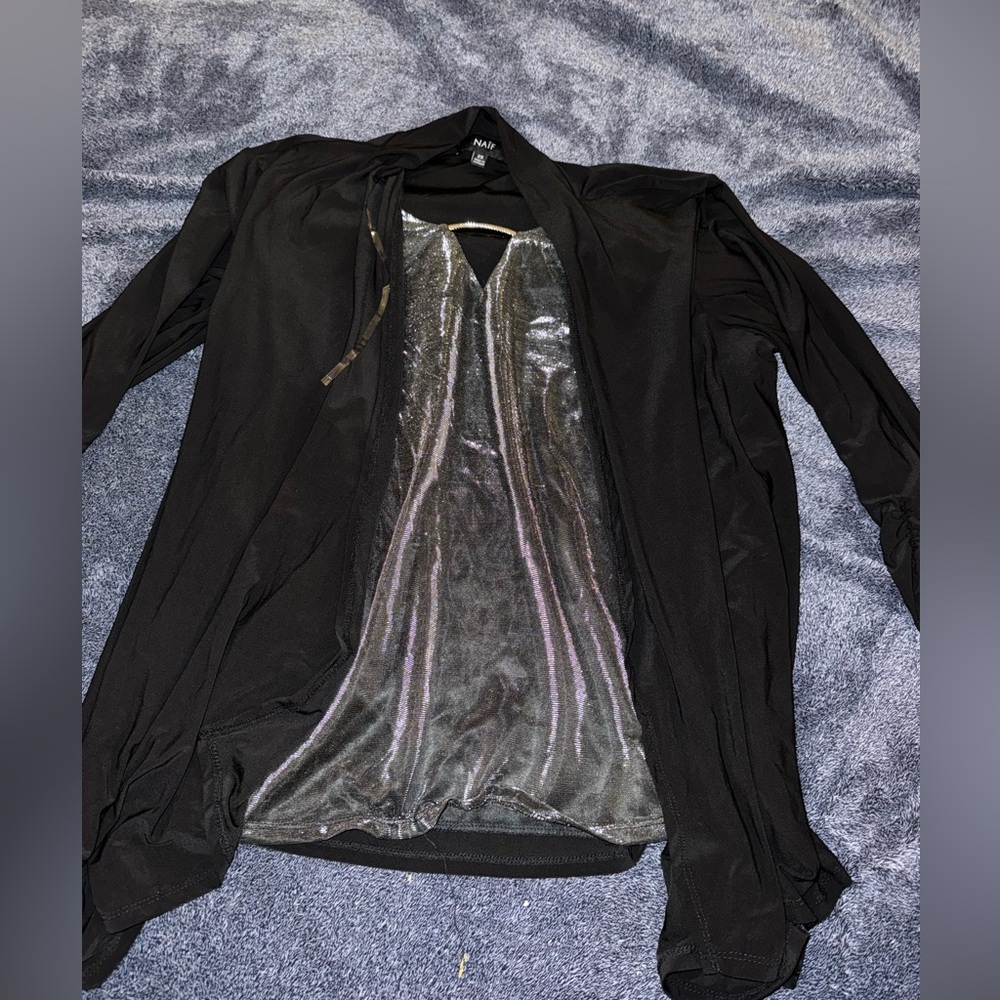 Shirt with built in cardigan- plus size